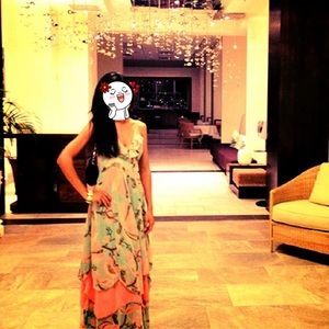 H&M floral maxi dress